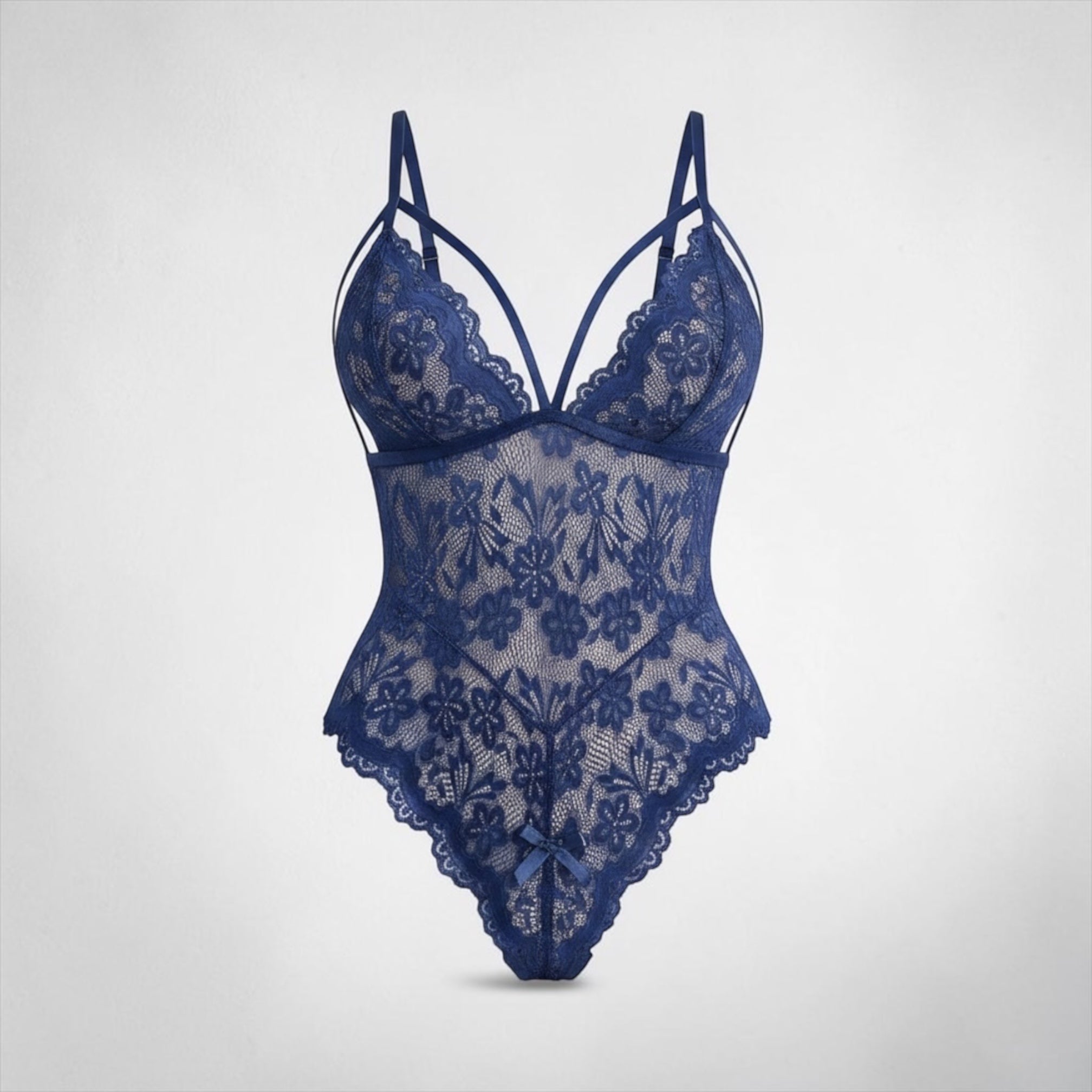Blue Hour Lace Teddy