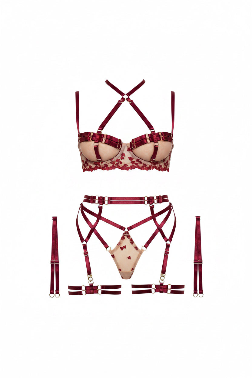 Vintage Velvet Harness Set
